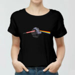 Star Wars Pink Floyd Lightsaber Dark Side Of The Death Star 2 Women T Shirt
