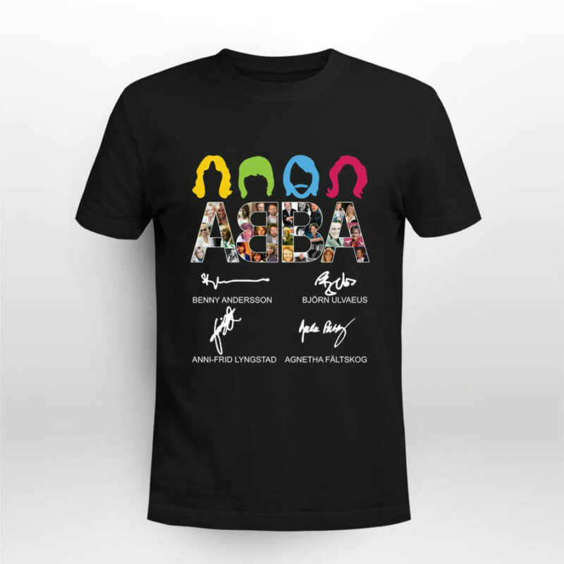Abba Music Pop Popular Signatures 3 T Shirt