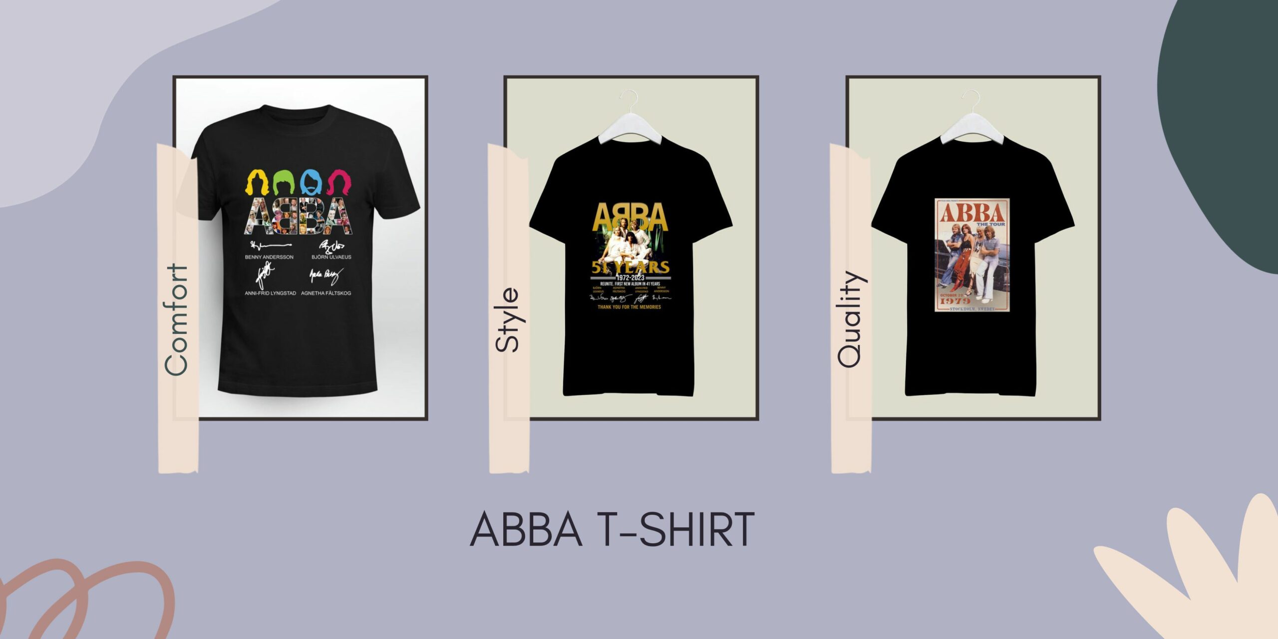 ABBA T Shirt Collection ABBA T Shirt Collection