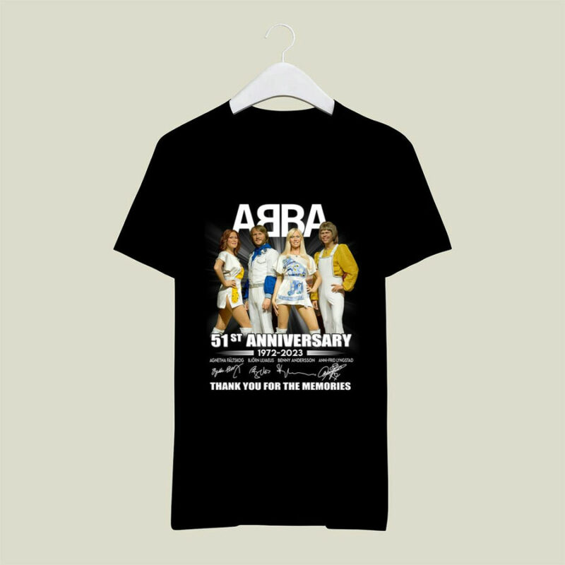 Abba 51 Years Reunite First New Album In 41 Years Thank You For The Memories 1 T Shirt