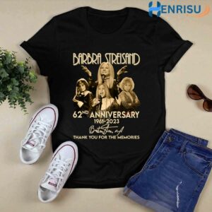 Barbra Streisand 62nd Anniversary 1961 2023 Thank You For The Memories Signature 1 T Shirt