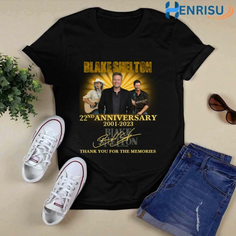 Blake Shelton 22Nd Anniversary Signatures 4 T Shirt