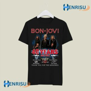 Bon Jovi 40 years 1983 2023 Signatures 2 T Shirt