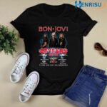 Bon Jovi 40 years 1983 2023 Signatures 6 T Shirt Bon Jovi 40 years 1983 2023 Signatures 6 T Shirt