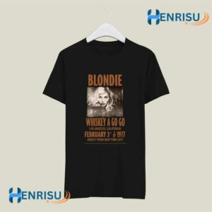 Whiskey A Go Go Blondie 70s Retro CooL Poster Vintage 4 T Shirt