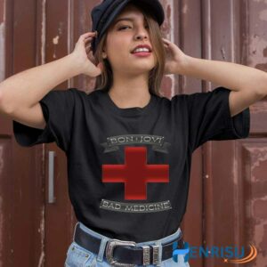 White Bad Medicine Bon Jovi 2 T Shirt